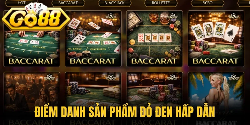 Điểm danh sản phẩm đỏ đen hấp dẫn