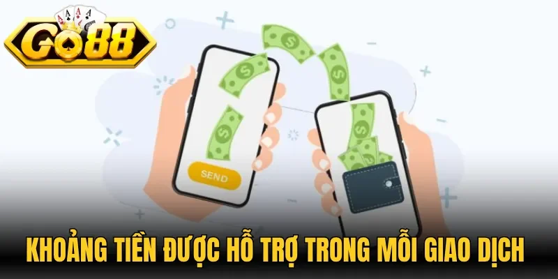 Khoảng tiền được hỗ trợ trong mỗi giao dịch
