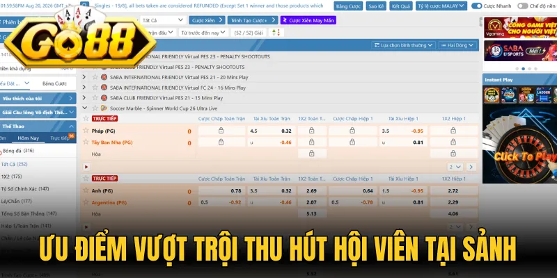 Ưu điểm vượt trội thu hút hội viên tại sảnh